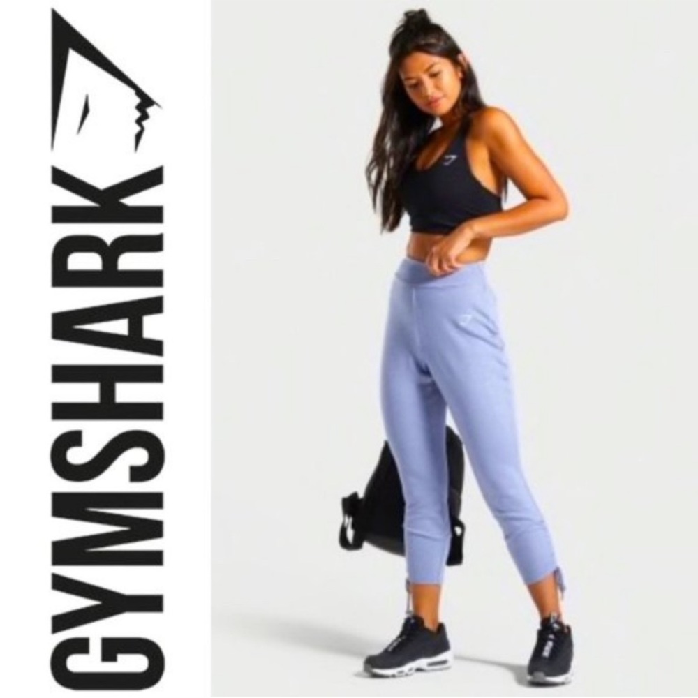 Gymshark Ruched Slim Fit Joggers Medium M Periwinkle Purple